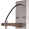 Vaxcel Avondale 6-in Satin Nickel Wood Farmhouse Plug In Wall Sconce Light W0373 - alternate 8