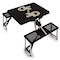 Picnic Time Family Of Brands Georgia Tech Yellow Jackets - Picnic Table Portable Folding Table, Black 811-00-175-194-0 - alternate 1