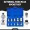 Neiko External Torx Plus Socket Set, 0.25 in EP6 - EP8, 0.375 in EP10 - EP16, 0.5 in EP18 and EP24 02473A - alternate 7