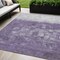 Homeroots 5' X 8' Purple And Silver Abstract Washable Indoor Outdoor Area Rug 632090 - alternate 1