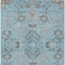 Homeroots 10' X 14' Sky Blue Gray And Charcoal Floral Washable Indoor Outdoor Area Rug 605490 - alternate 7
