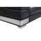 Homeroots 92" Black Italian Leather Sofa With Silver Legs 329713 - alternate 9