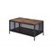 Homeroots 41" Brown and Black Wood And Metal Frame Coffee Table With Shelf 490514 - alternate 1