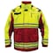 Game Workwear 3 in 1 Hi-Vis Parka Jacket, 100% Polyester PU Coated Fabric, Lime/Red, L 3555 - alternate 3