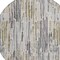 Homeroots 8' Beige And Gray Round Striped Washable Indoor Outdoor Area Rug 617688 - alternate 7
