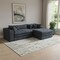 Homeroots 121" Gray Corduroy Compression Foam Sofa 719555 - alternate 5