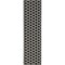 Homeroots 12' Black And Ivory Geometric Indoor Outdoor Runner Rug 564117 - alternate 1