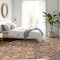 Homeroots 8' Brown Ivory And Gray Round Moroccan Washable Indoor Outdoor Area Rug 605177 - alternate 8