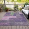 Homeroots 3' X 5' Purple Green And Pink Geometric Washable Indoor Outdoor Area Rug 612442 - alternate 8