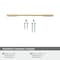 Amerock Angle 3-3/4 inch (96mm) Center-to-Center Champagne Bronze Cabinet Pull, 10PK 10VMP37300CZ - alternate 4