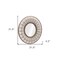 Homeroots 32" Brown Round Accent Mirror 524079 - alternate 8