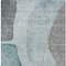 Homeroots 3' X 5' Teal Blue Aqua And Gray Abstract Washable Indoor Outdoor Area Rug 582032 - alternate 6