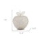 Homeroots 14" Silver Faux Crystal Apple Sculpture 383781 - alternate 2