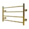 Kingston Brass 24" x 16" Stainless Steel Wall Mount 4-Tier Towel Rack, Brushed Brass DTM241647 - alternate 1