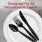 Smarty Had A Party Black Plastic Disposable Spoons (1000 Spoons), 1000PK 420S-BK-CASE - alternate 10