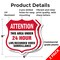 Signmission 24 Hour Surveillance Shield Sign Attenti, 6 inch X 6 inch, Plastic Sign, 2PK SHI-P-2PACK-6-351 - alternate 6