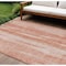 Homeroots 10' X 14' Orange And Salmon Botanical Leaves Washable Indoor Outdoor Area Rug 581977 - alternate 1