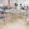 Flash Furniture Wren 60 in Flower Adjustable Height Activity Table, Thermal Laminate Top, Standard Legs, Light Gray XU-A60-FLR-LTGRY-T-A-GG - alternate 8