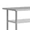 Flash Furniture Reese SS Work Table 24in. x 60in. w/2 Undershelves and 4 Casters, Heavy Duty Food Prep Worktable NH-WT-GU-2460-CAS-GG - alternate 8