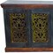 Homeroots 91in Brown Gray and Green Solid Wood Buffet Table with Two Doors 488606 - alternate 5