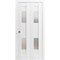 Vdomdoors Sliding Closet Bi-fold Doors White Solid Core Modern Interior SETE6222BF-WS-48 x 96 (2* 24x96) - alternate 1