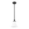 Z-Lite Fleur Matte Black 1 Light Pendant 1958P8-MB - alternate 6