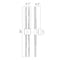 Cwi Lighting Curva Integrated LED 36in Sand Black Indoor-Outdoor Wall Light with Handcrafted Glass 1725W36-2-101-A - alternate 6