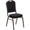 Flash Furniture Hercules Banquet Chair, Black Back, 17-1/4 in W 20-1/4" L 38" H, Fixed, Fabric Seat FD-C01-GOLDVEIN-S0806-GG - alternate 1