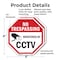 Signmission No Trespassing Monitored By CCTV, 6 inch X 6 inch, Plastic Sign, 2PK OC-P-2PACK-6-33 - alternate 6
