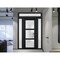 Vdomdoors Front Exterior Prehung FiberGlass Door Frosted Glass / Manux 8552 Matte Black / 2 Sidelight and Tra MANUX8552EXD-BLK-W16+36+16 x H80+14-RH - alternate 4