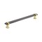 Amerock Overton 8-13/16 in 224 mm Center-to-Center Black Chrome/Brushed Gold Cabinet Pull BP36684BCRBGL - alternate 1
