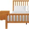 Homeroots Three Piece Brown Solid Wood Bedroom Set 523688 - alternate 8