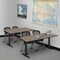 Regency Cain T-Base Training Seminar Table, 48 in W, 24 in L, Noble Oak MTRCT4824NO - alternate 5
