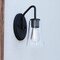 Vaxcel Beverly 1 Light Matte Black Bathroom Vanity Wall Sconce Fixture Clear Glass Shade, LED Compatible W0441 - alternate 1