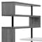 Homeroots 93" White and Gray Wood and Metal L Shape Writing Desk 543806 - alternate 5