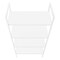 Homeroots 48" White Metal and Wood Four Tier Etagere Bookcase 489799 - alternate 9