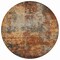 Homeroots 8' Copper Terra Cotta And Black Round Abstract Washable Indoor Outdoor Area Rug 606100 - alternate 6