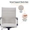 Leisuremod Harris High-Back Faux Leather Swivel Office Chair, Iron Frame HOTBL19TL - alternate 8