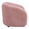 Homeroots 36" Pink And Black Faux Shearling And Upholstered Arm Chair 572310 - alternate 8