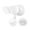Globe Electric Wi-Fi Smart Motion Security Light, LED Lamp, Bright White, 2200 Lms, 4000K Color Temp, White Fixture 17000274 - alternate 5
