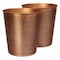 Happimess Remi Modern Classic Textured Steel 2 Gal Waste Bin, Antique Copper, 2PK HPM1112B-SET2 - alternate 4