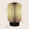 Jonathan Y Banks 8.5" Modern Minimalist Paper Pleated Column Accent LED Table Lamp, Black JYL9102A - alternate 8