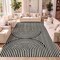 Jonathan Y Sofia MidCentury Modern Arch Stripe Two-Tone High-Low Black/White 8 ft. x 10 ft. Area Rug SCN109C-8 - alternate 7