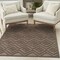 Homeroots 4' X 6' Dark Brown And Light Brown Geometric Indoor Outdoor Area Rug 556278 - alternate 8