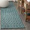 Jonathan Y Ourika Moroccan Geometric Textured Weave Teal/Gray 2 ft. x 10 ft. Indoor/Outdoor Runner Rug SMB108C-210 - alternate 1
