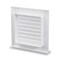 Everflow Universal Outlet Box Square Louvered Faceplate Replacement; White ABS SB100-5 - alternate 12