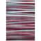 Homeroots 9' X 12' Burgundy Ivory And Blue Striped Washable Indoor Outdoor Area Rug 597311 - alternate 7