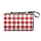 Picnic Time Family Of Brands Blanket Tote Outdoor Picnic Blanket, Red & White Gingham Pattern with Gray Flap 820-00-300-000-0 - alternate 7