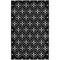 Homeroots 4' X 6' Black And Ivory Geometric Indoor Outdoor Area Rug 572555 - alternate 1