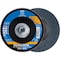 Pferd 6'' x 5/8-11 Thd. POLIFAN Flap Disc - Z PSF EXTRA STEELOX, Zirconia, 36 Grit, Conical 60667 - alternate 1